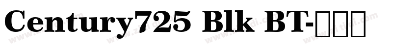 Century725 Blk BT字体转换